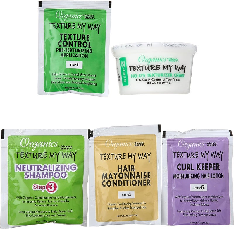 Texture My Way Herbal Conditioning Texturizing & Softening System Kit for All Hair Textures - Image 3